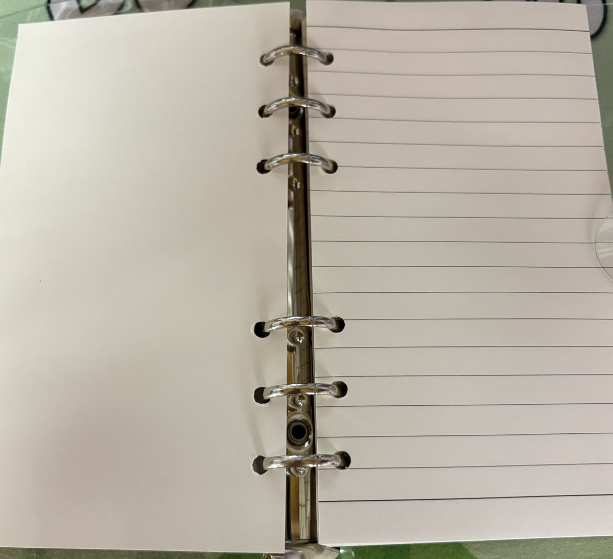 Pochocco 6 RING MINI NOTEBOOK WITH CLEAR BUTTON SNAP PROTECTOR (Copy)